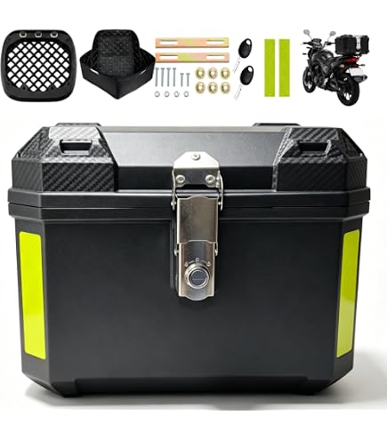 Amazon | バイク用 リアボックス 55L 大容量 トップケース 鍵付き 防水